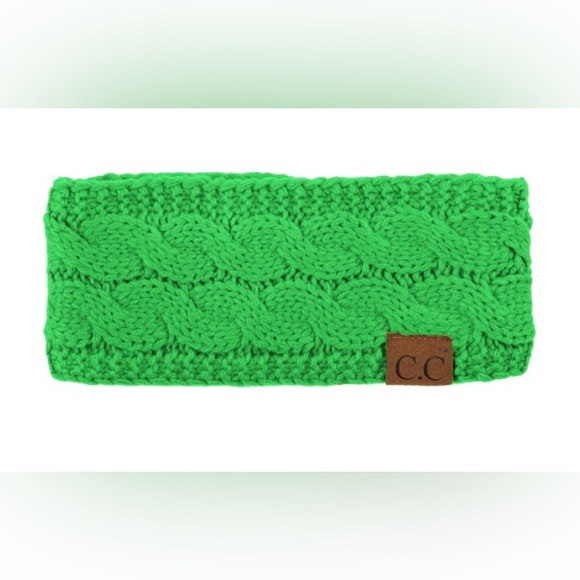 New Adult C.C neon lime Seahawks green tie dye ribbed head wrap - Picture 2 of 2